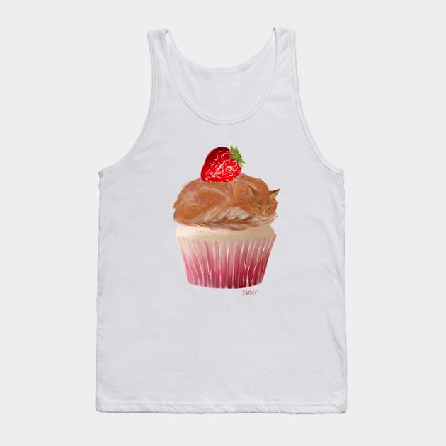 Cupcake Catnap Tank Top by JJacobs